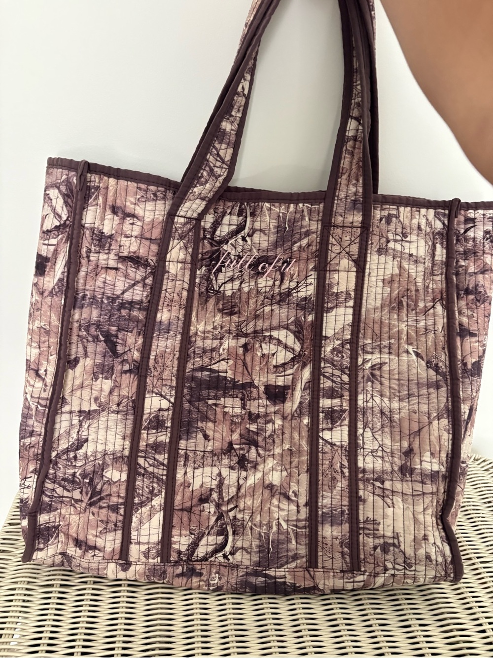 BIRDIE camo tote